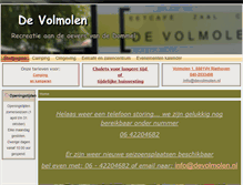 Tablet Screenshot of devolmolen.nl